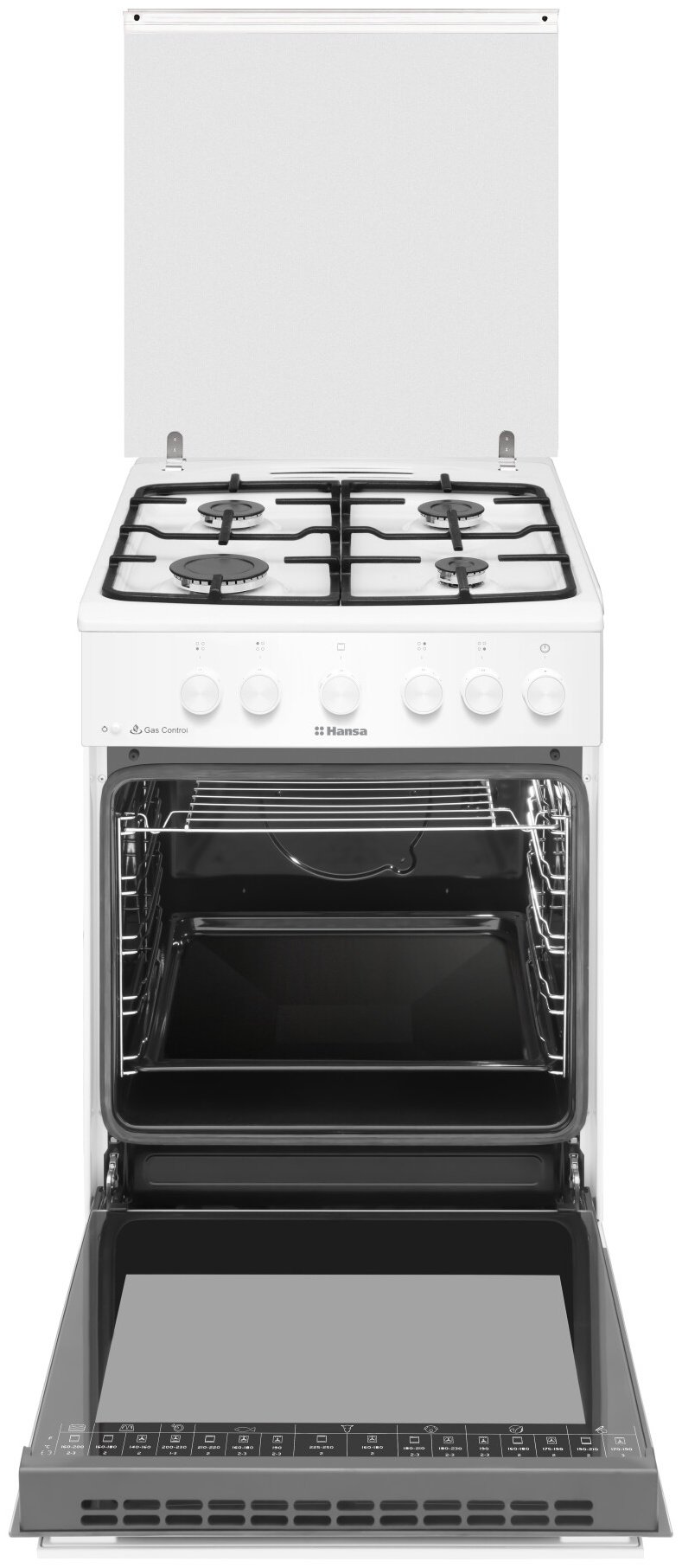 Кухонная плита Hansa FCGW53123 белый - ForteMarket Кухонная плита Hansa FCGW53123 белый купить,0