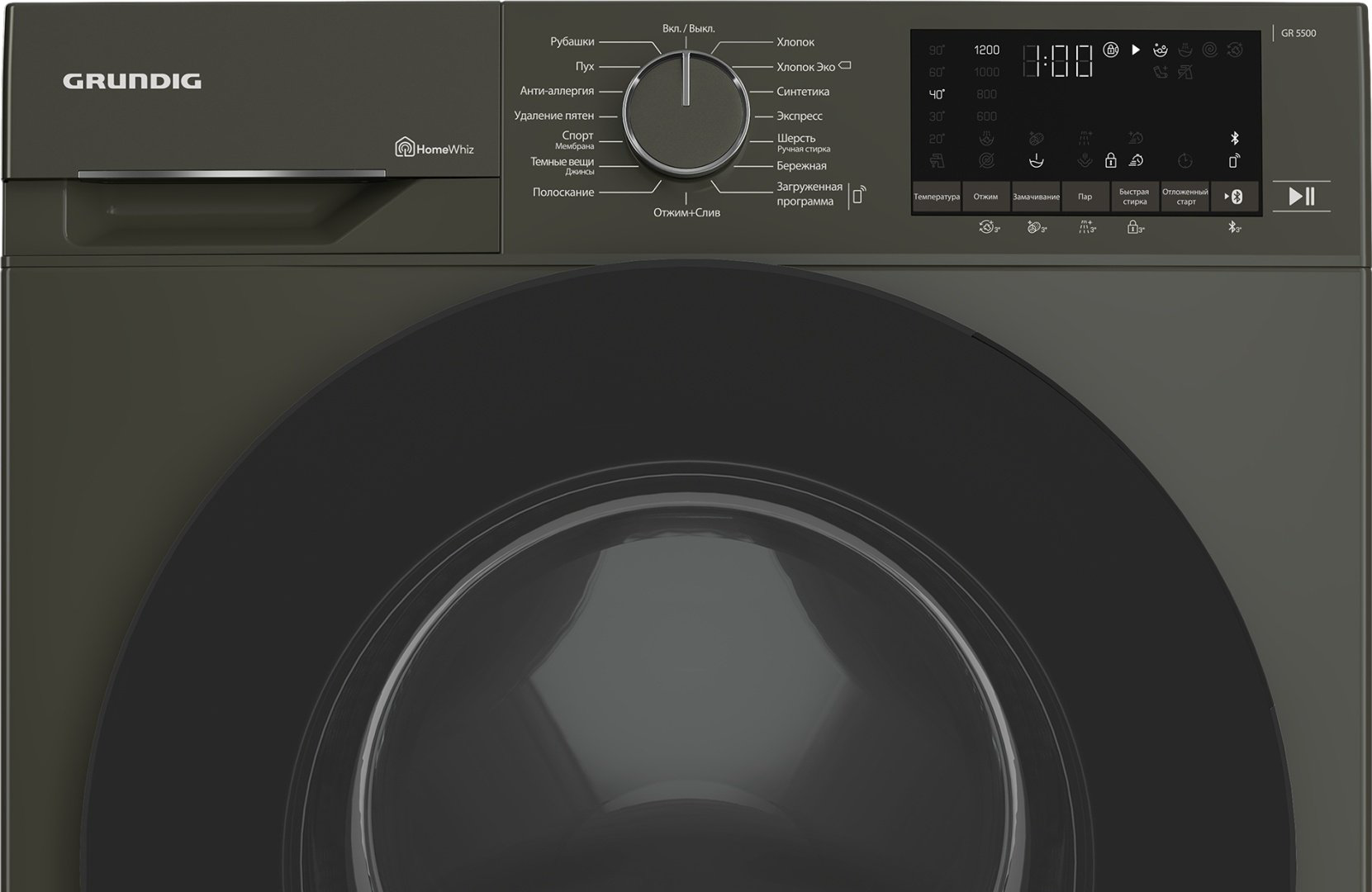 Стиральная машина Grundig GW5P56H21A черный-серый купить,199990