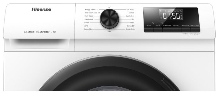 Стиральная машина Hisense WFQP7012VM белый - ForteMarket Стиральная машина Hisense WFQP7012VM белый купить,0