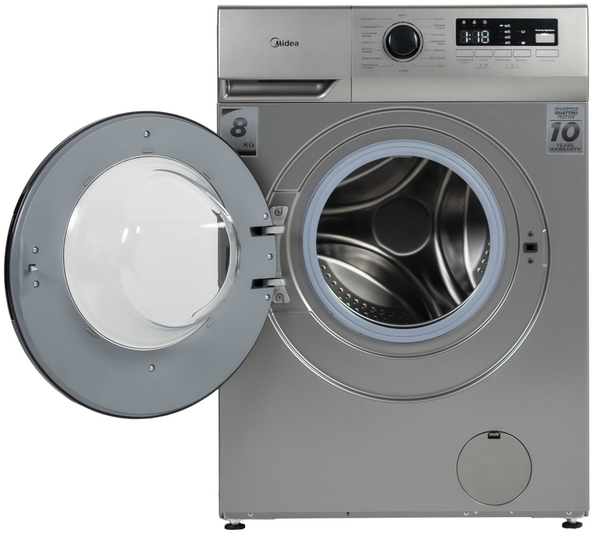 Стиральная машина Midea MFN03W80B/S-KZ серый купить,0