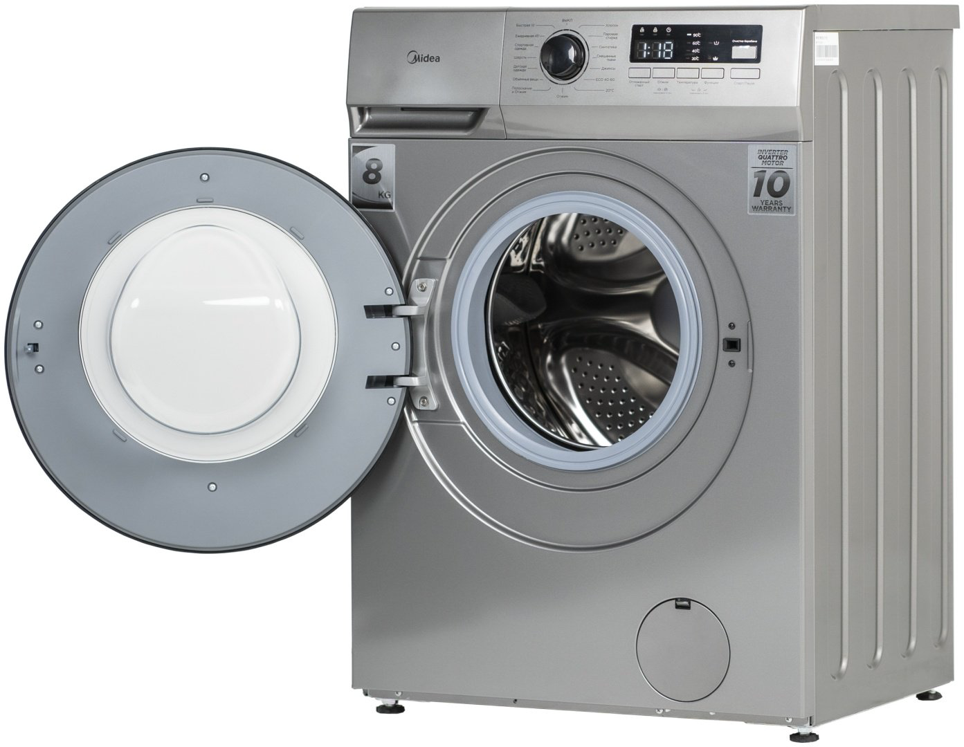 Стиральная машина Midea MFN03W80B/S-KZ серый - ForteMarket Стиральная машина Midea MFN03W80B/S-KZ серый купить,155976