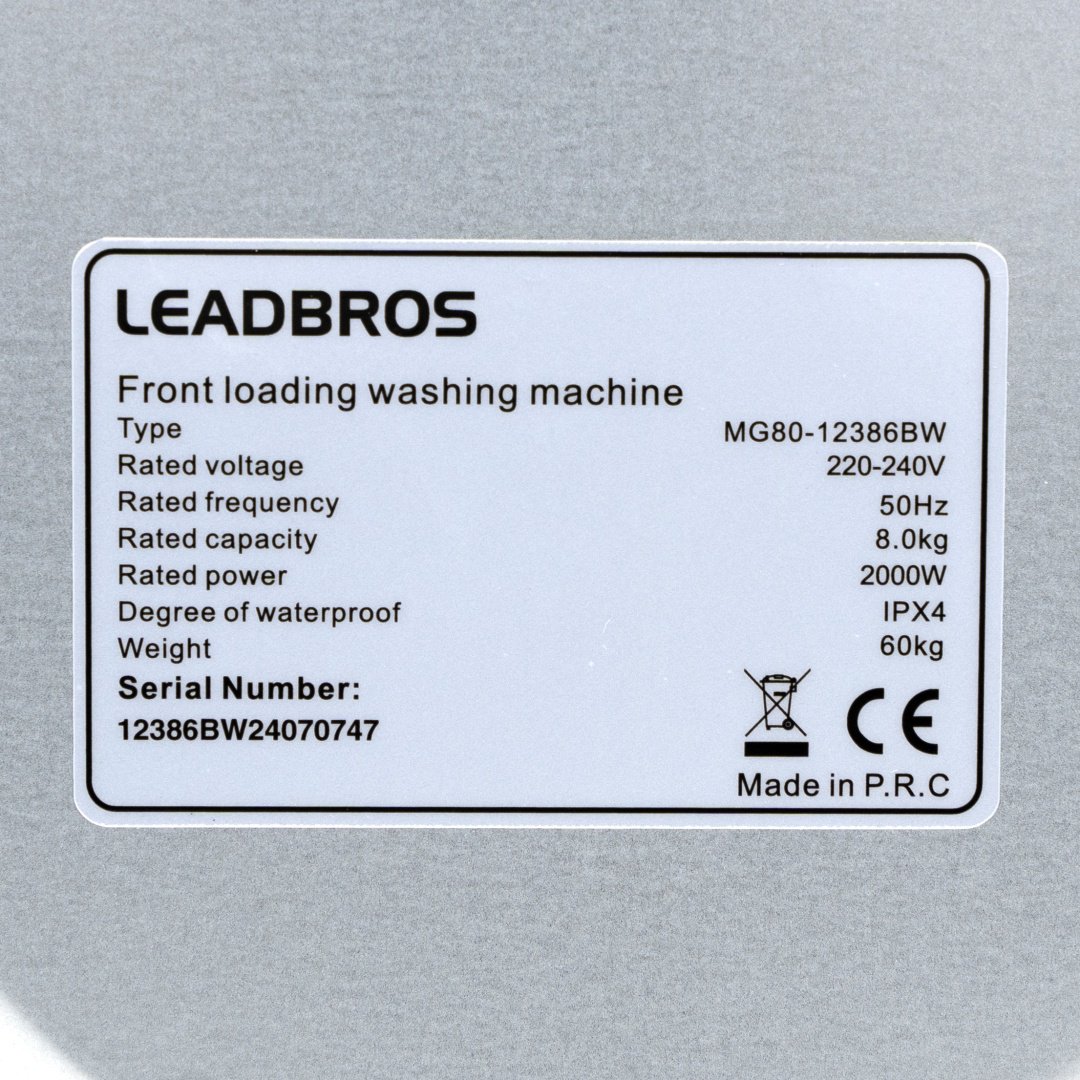 Стиральная машина Leadbros MG80-12386BW белый купить,0