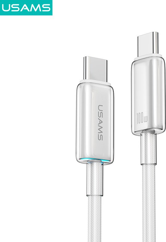 Кабель Usams USB TypeC (M) белый