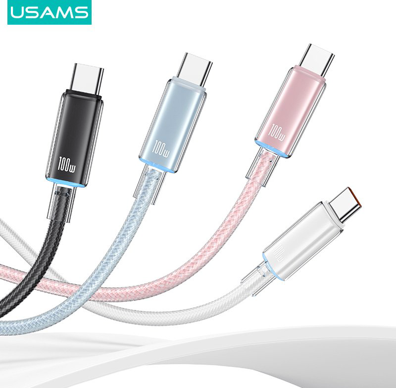 Кабель Usams USB TypeC (M) белый купить,NaN