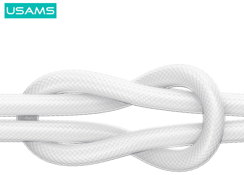 Кабель Usams USB TypeC (M) белый купить,NaN