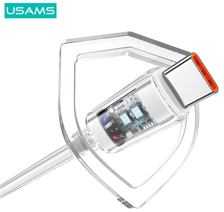 Кабель Usams USB TypeC (M) белый купить,NaN