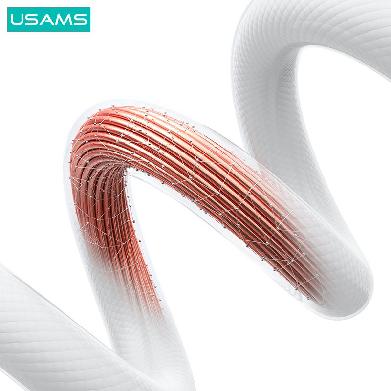 Кабель Usams USB TypeC (M) белый купить,NaN