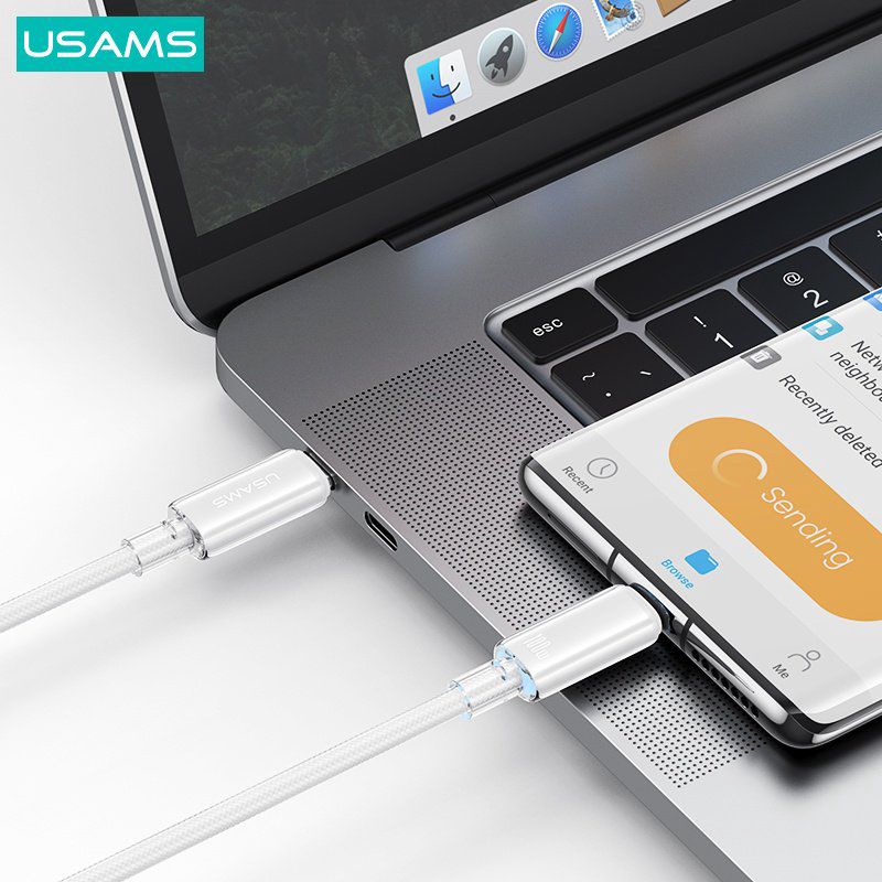 Кабель Usams USB TypeC (M) белый купить,NaN