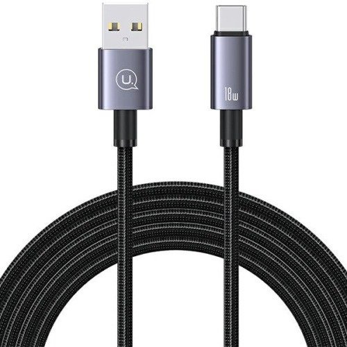 Кабель Usams USB 2.0 (F), USB TypeC (M) черный