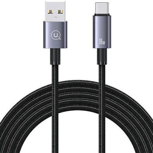 Кабель Usams USB 2.0 (F), USB TypeC (M) черный купить,NaN