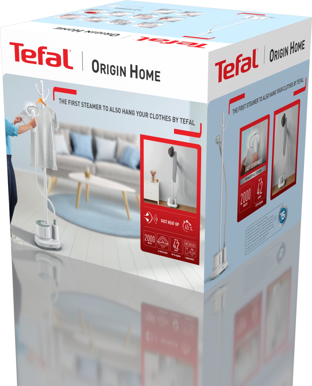 Отпариватель Tefal Origin Home IT3274E1 белый, бирюзовый - ForteMarket Отпариватель Tefal Origin Home IT3274E1 белый, бирюзовый купить,0