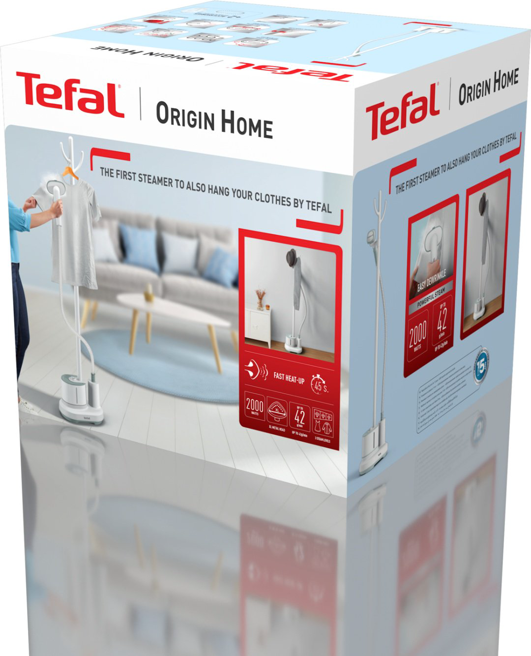 Отпариватель Tefal Origin Home IT3274E1 белый, бирюзовый купить,NaN