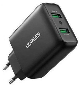 Зарядное устройство Ugreen CD161 USB черный купить,NaN