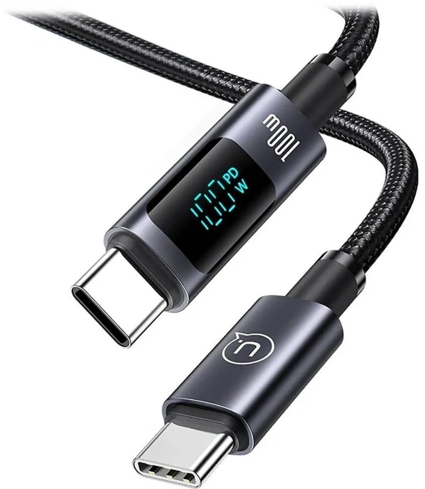 Кабель Usams USB TypeC (M) черный