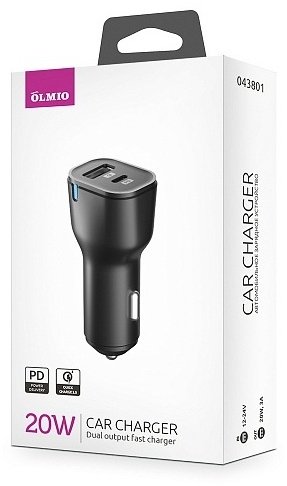 Зарядное устройство OLMIO 043801 черный - ForteMarket Зарядное устройство OLMIO 043801 черный купить,0
