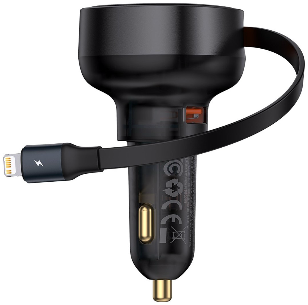 Зарядное устройство Baseus Enjoyment Pro U+L 55W черный купить,NaN