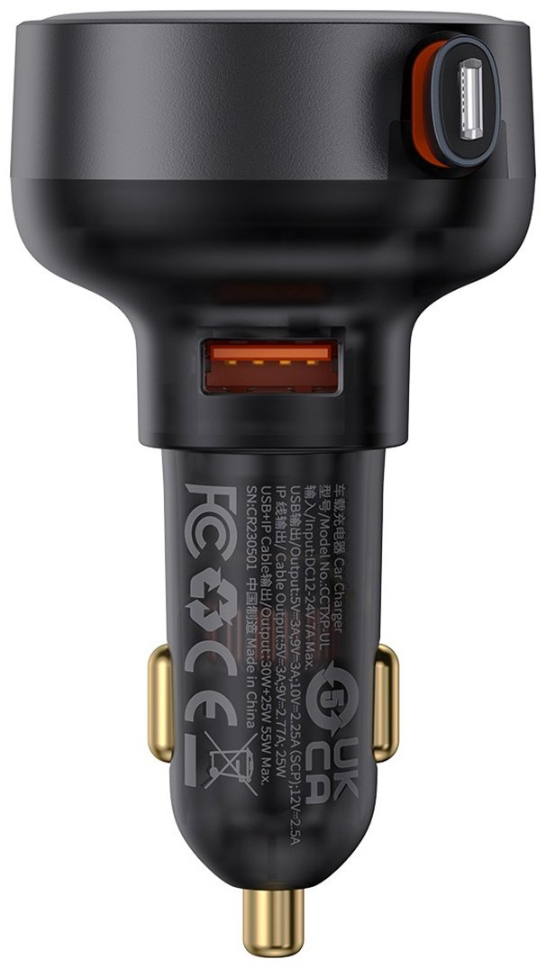 Зарядное устройство Baseus Enjoyment Pro U+L 55W черный купить,NaN
