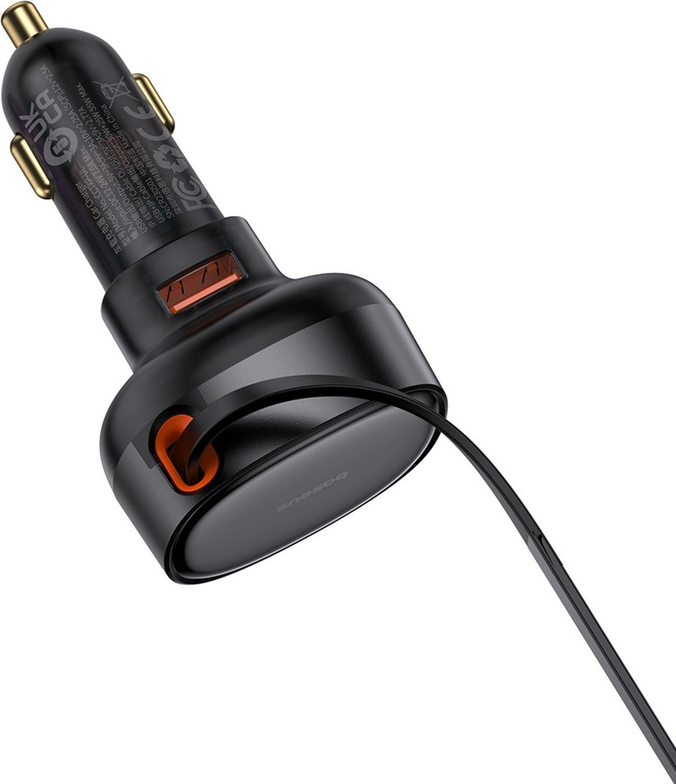 Зарядное устройство Baseus Enjoyment Pro U+L 55W черный купить,NaN