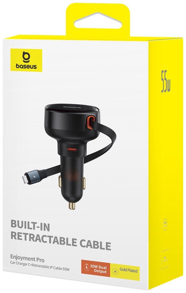 Зарядное устройство Baseus Enjoyment Pro C+L 55W черный купить,NaN