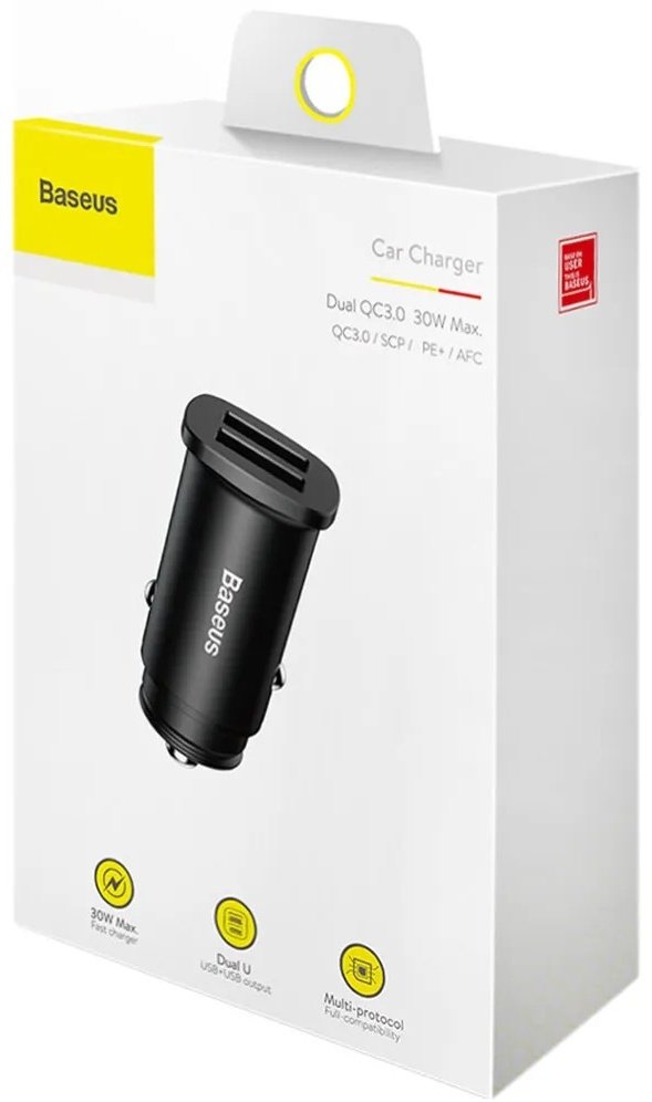 Зарядное устройство Baseus CCALL-DS01 черный - ForteMarket Зарядное устройство Baseus CCALL-DS01 черный купить,0