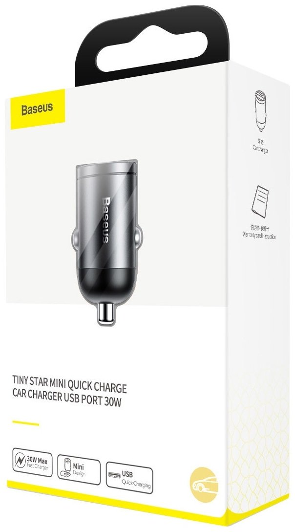 Зарядное устройство Baseus Tiny Star Mini USB VCHX-A0G USB серый купить,NaN