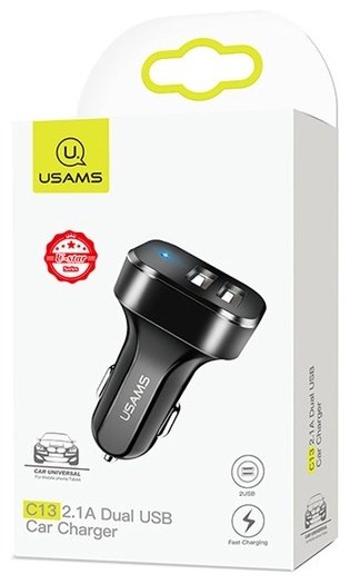 Зарядное устройство Usams US-CC087 USB черный купить,0