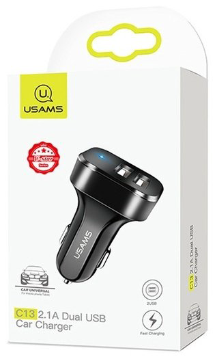 Зарядное устройство Usams US-CC087 USB черный купить,NaN