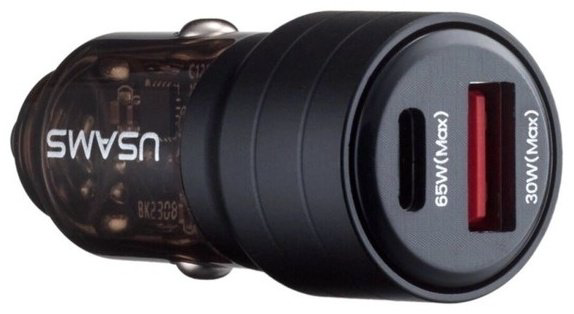 Зарядное устройство Usams CC176CC01 USB, USB Type-C черный купить,NaN