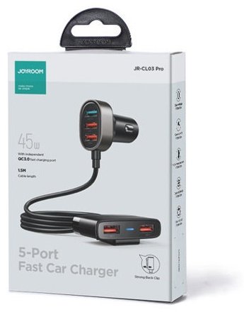 Зарядное устройство JOYROOM JR-CL03 pro USB черный купить,0