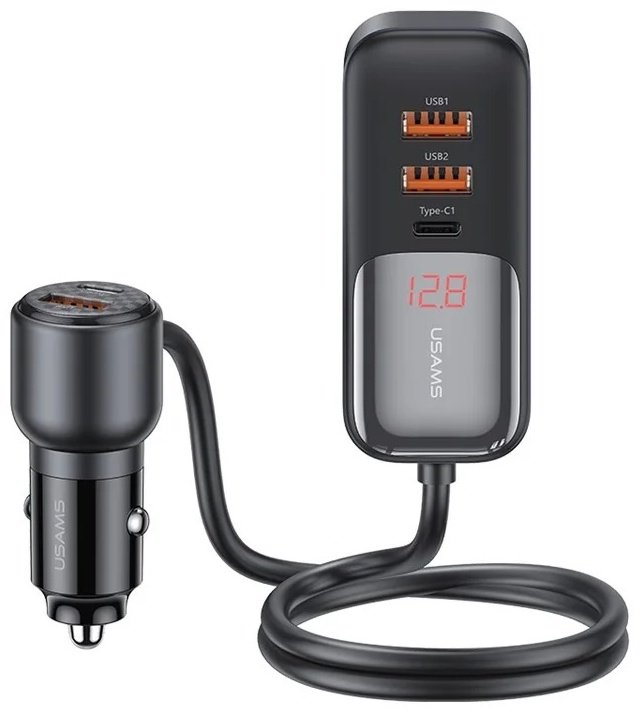 Зарядное устройство Usams US-CC213 USB Type-C, USB черный купить,NaN