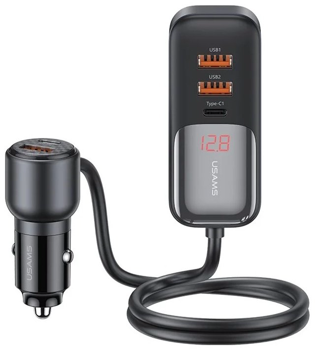 Зарядное устройство Usams US-CC213 USB Type-C, USB черный купить,NaN