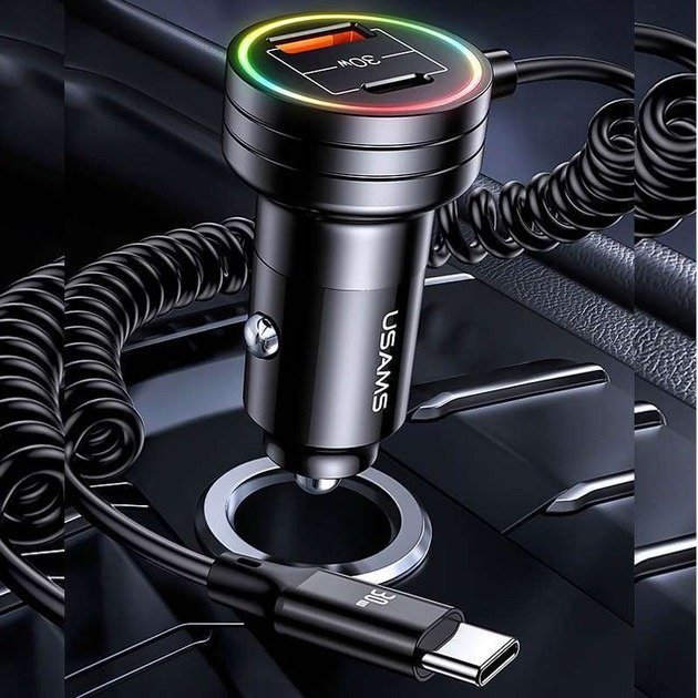 Зарядное устройство Usams C33 USB Type-C, USB черный купить,NaN