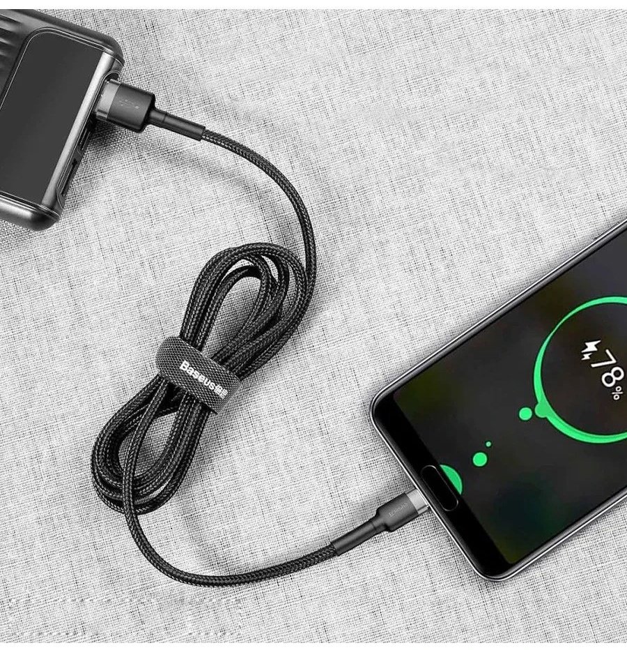 Кабель Baseus USB 2.0 (M), USB TypeC (M) черный купить,0