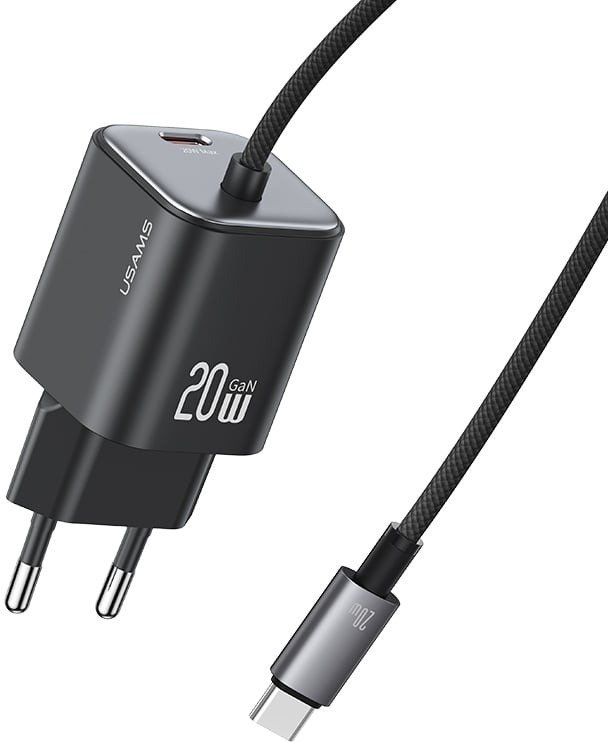 Зарядное устройство Usams CC261 JC Serie USB Type-C черный купить,NaN