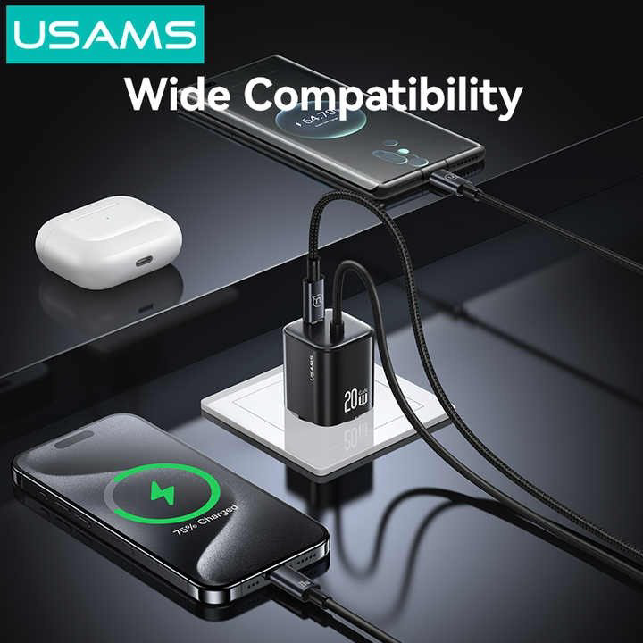 Зарядное устройство Usams CC261 JC Serie USB Type-C черный купить,NaN