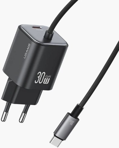Зарядное устройство Usams CC264 USB Type-C черный