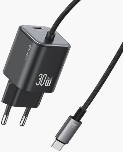 Зарядное устройство Usams CC264 USB Type-C черный купить,NaN