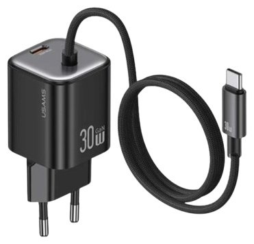 Зарядное устройство Usams CC264 USB Type-C черный купить,0