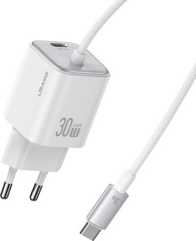 Зарядное устройство Usams CC264TC02 USB Type-C белый купить,NaN