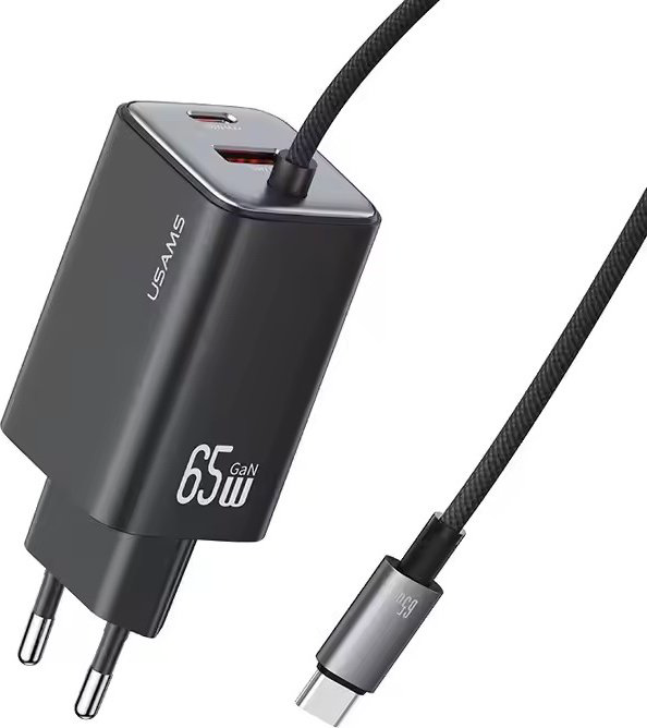 Зарядное устройство Usams CC266TC01 USB Type-C, USB черный