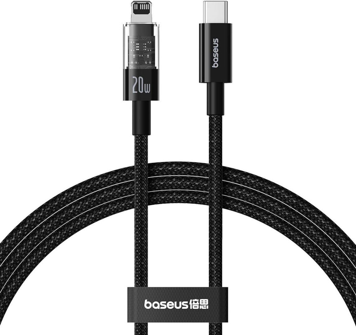 Кабель Baseus USB TypeC (M), Lightning (M) черный