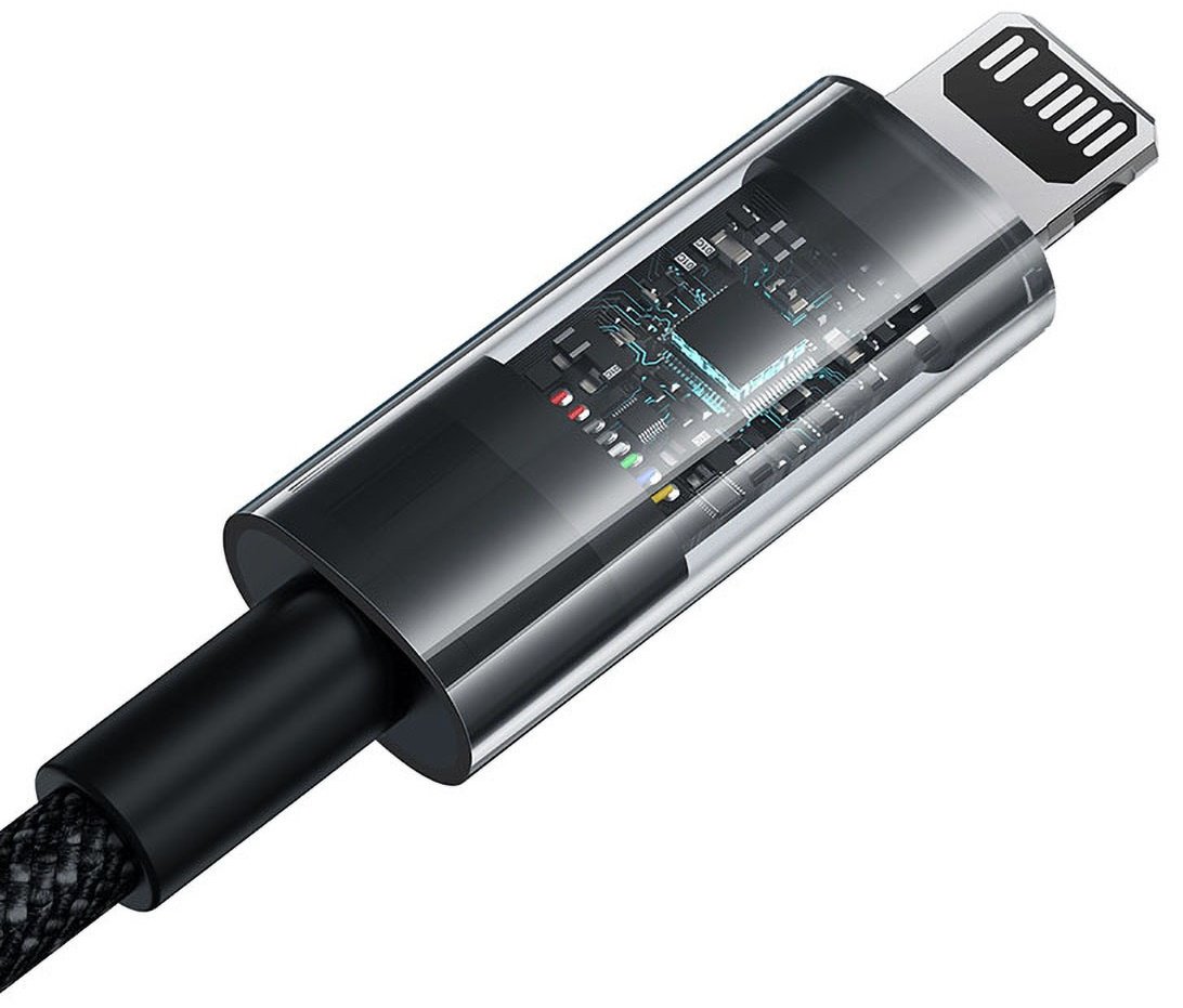 Кабель Baseus USB TypeC (M), Lightning (M) черный купить,0