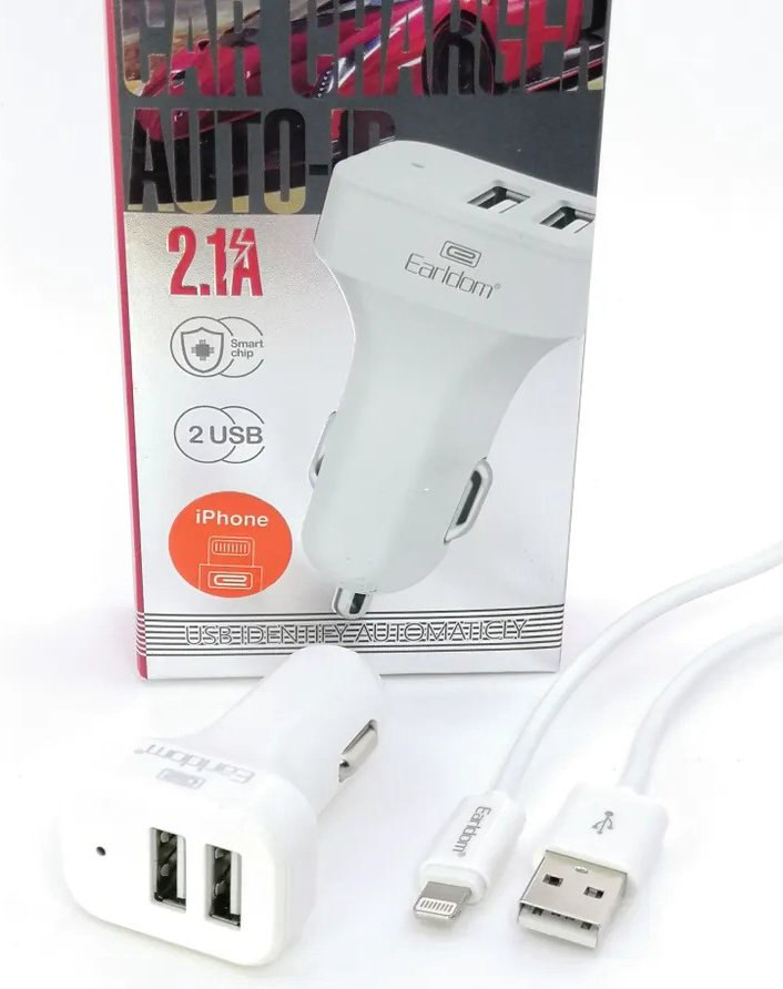 Зарядное устройство Earldom ES-131i USB белый купить,NaN