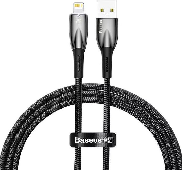 Кабель Baseus Lightning (M), USB 2.0 (M) черный