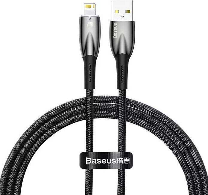 Кабель Baseus Lightning (M), USB 2.0 (M) черный