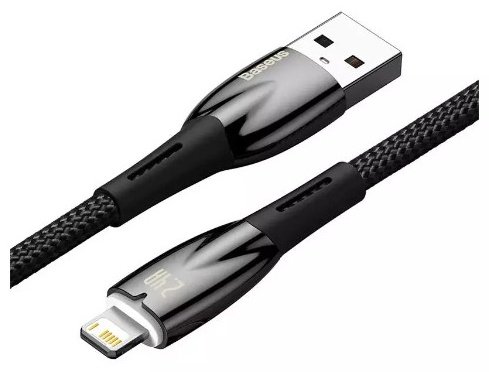 Кабель Baseus Lightning (M), USB 2.0 (M) черный купить,0