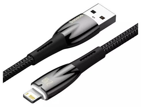 Кабель Baseus Lightning (M), USB 2.0 (M) черный купить,NaN