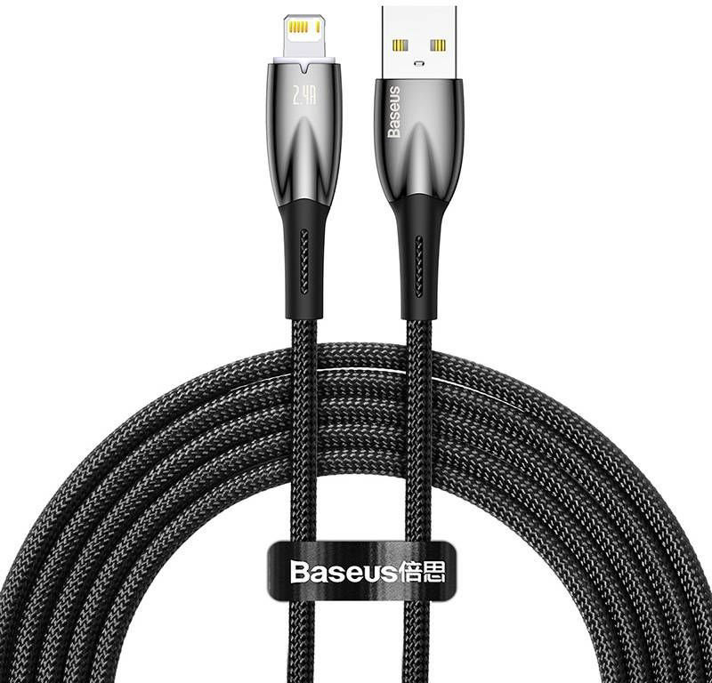 Кабель Baseus USB 3.0 (M), Lightning черный купить,NaN