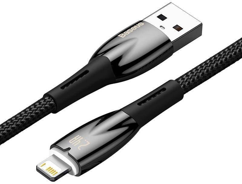 Кабель Baseus USB 3.0 (M), Lightning черный купить,NaN