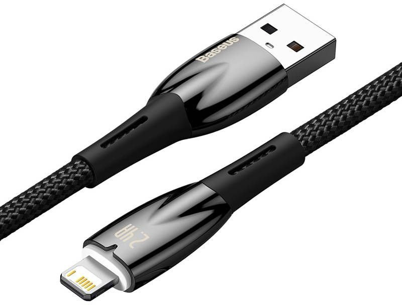 Кабель Baseus USB 3.0 (M), Lightning черный купить,NaN